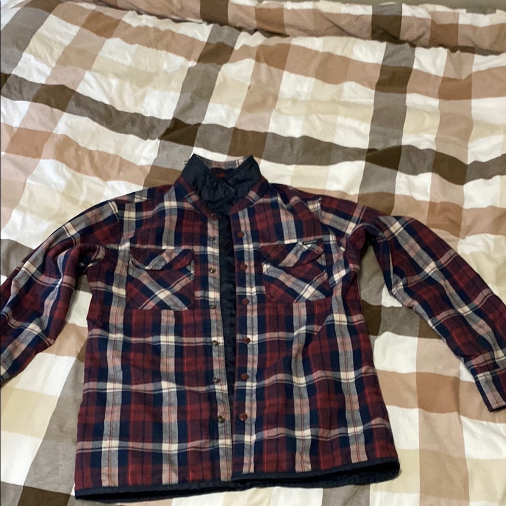 Oakley Plaid Reversible Button-Up Jacket